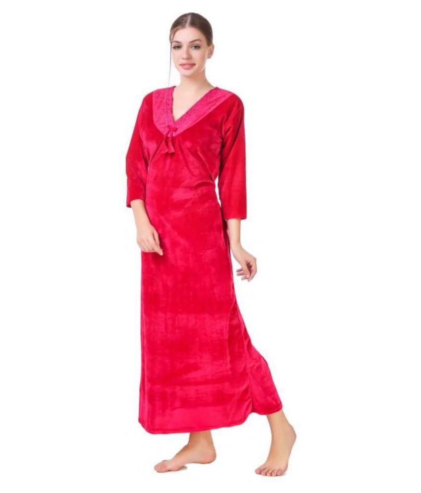 velvet nighty design