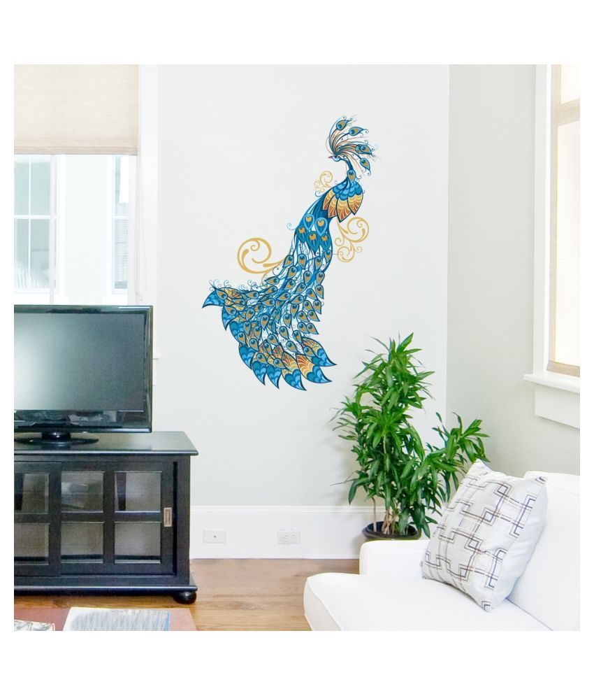     			Decor Villa PEACOCK Sticker ( 53 x 58 cms )