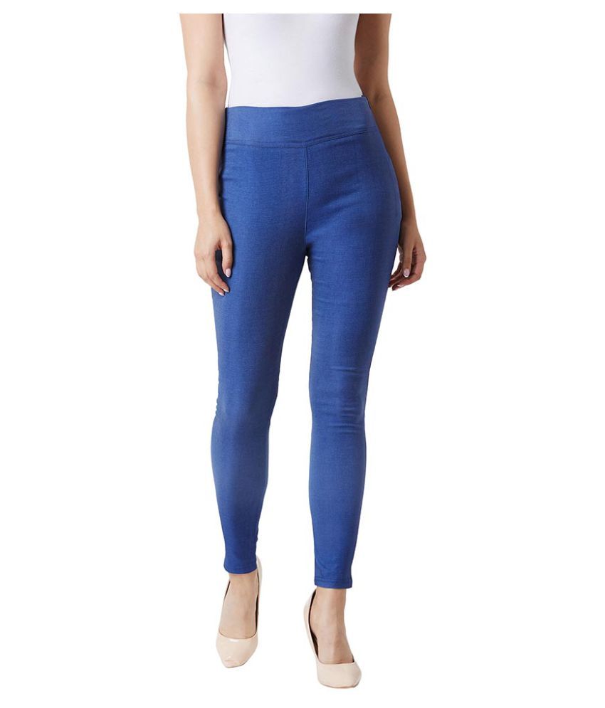     			Miss Chase Cotton Jeggings - Blue