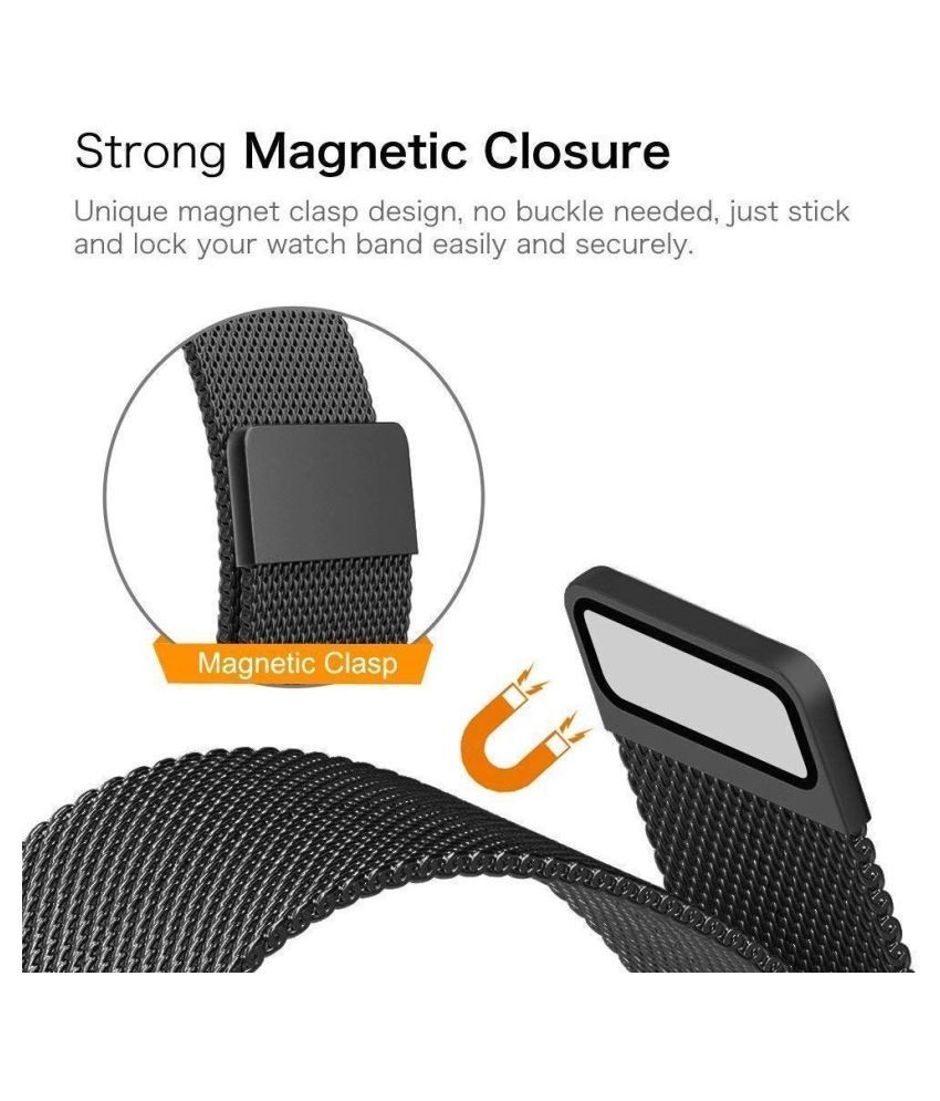 44mm milanese loop black