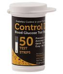 Control D Test Strips, 50 Count(Black) For Control D Glucometer Only