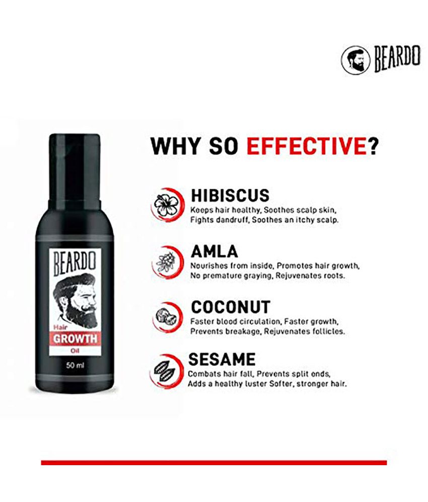Beardo Beard Growth Oil- 50 ml for faster beard growth and thicker looking  beard, Natural Actives Only, No Harmful Chemicals, Beard Oil for Patchy and  Uneven Beard: Buy Beardo Beard Growth Oil-