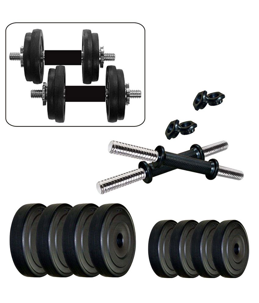 PVC 8KG COMBO16 Home gym Dumbbells & Fitness Kit Gym Equipment Dumbbell: Buy at Best Price on Snapdeal