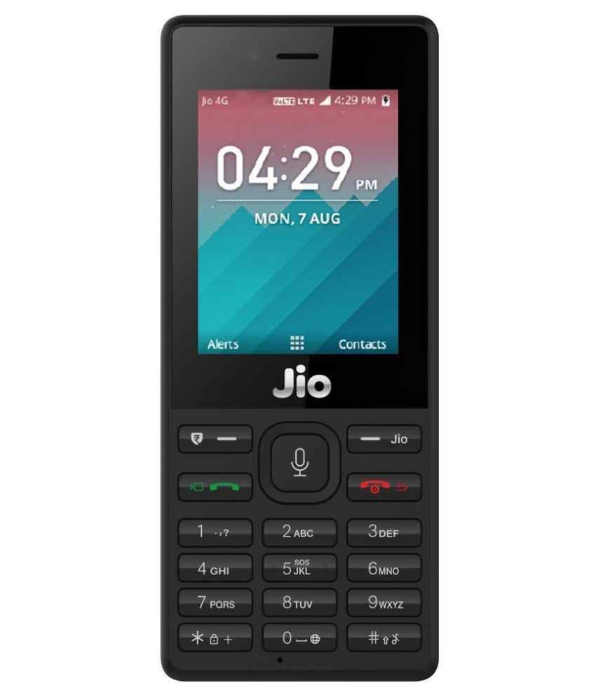 JIO MOBILE Black 4G Security Deposit Feature Phone Online At Low 