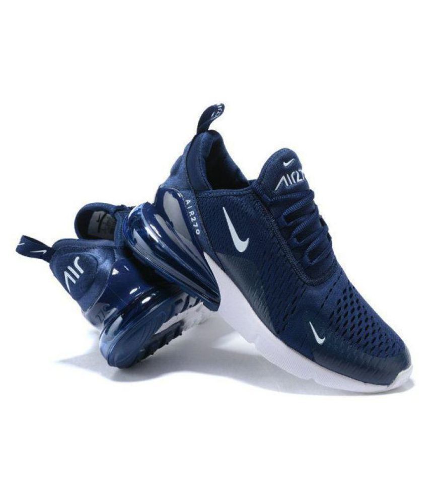 nike air max 270 blue running shoes