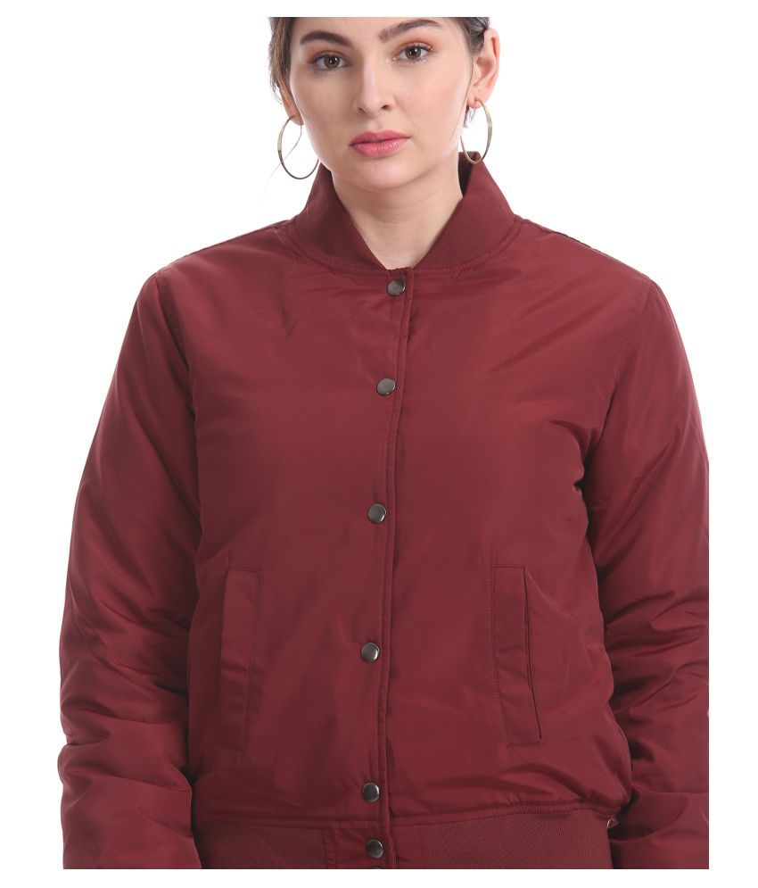 polyester bomber jacket womens