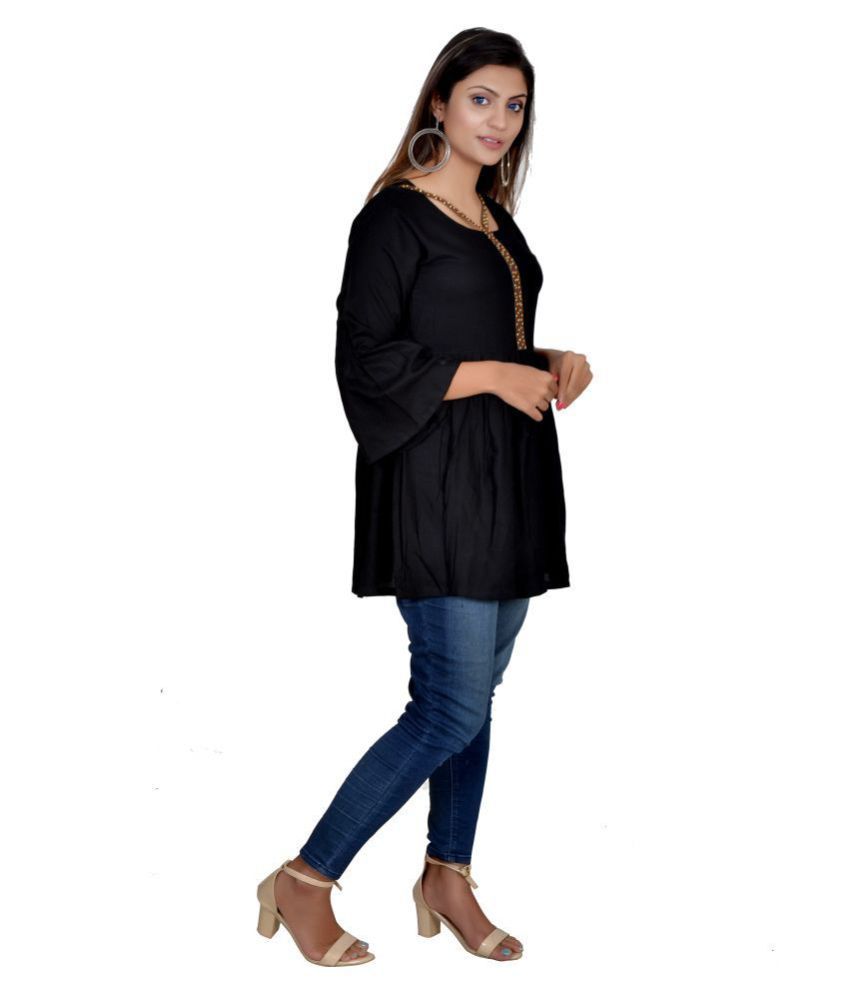 rayon frock kurti design