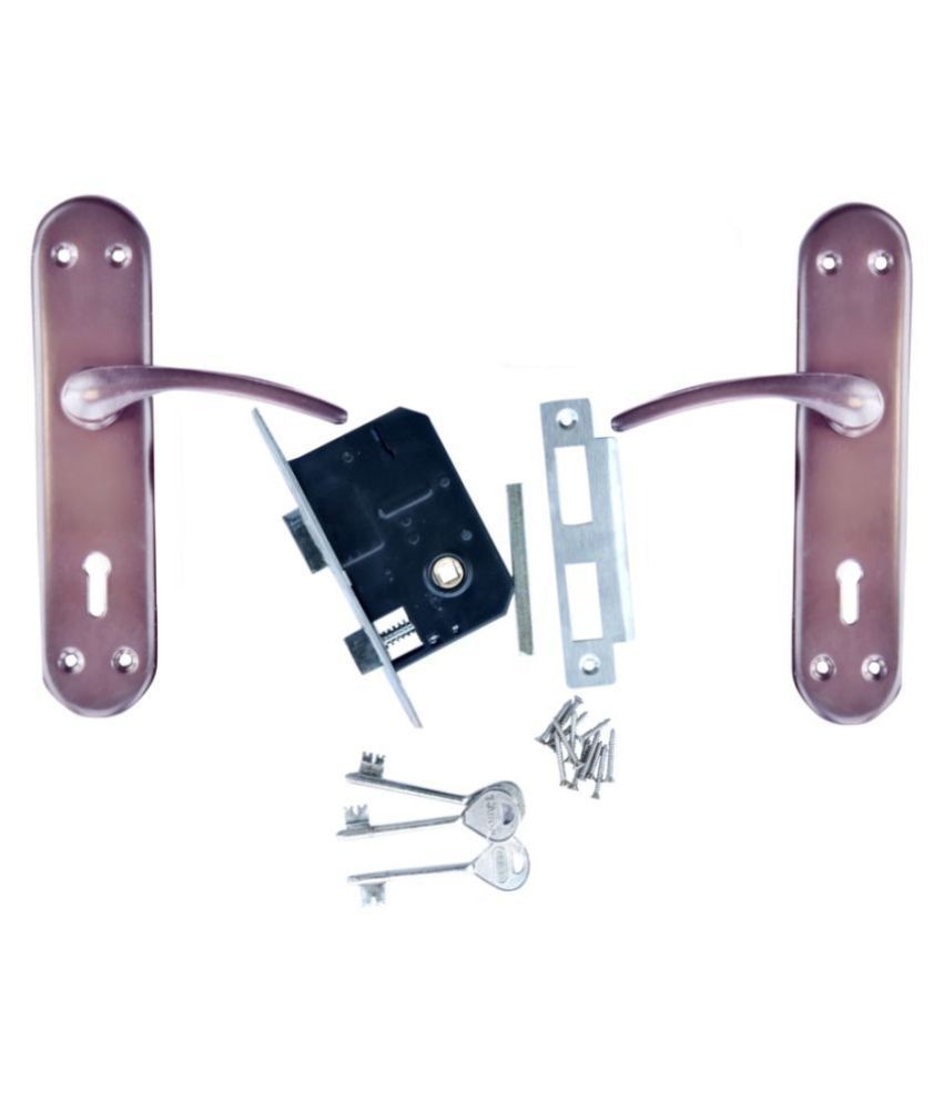 Buy T Arrow Mortice Door Handle Set Power Cotted Finish With