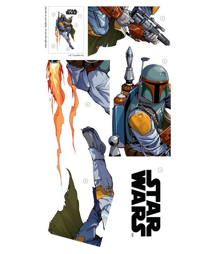 Asian Paints Wall Ons Star Wars Boba Fett The Bounty Hunter Super Hero