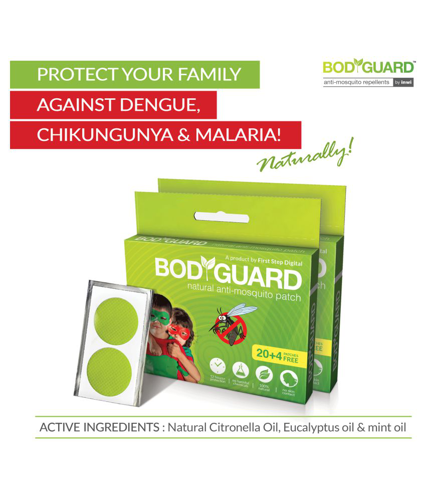     			Bodyguard Premium Natural Anti Mosquito Repellent Patches (Green, 48 Patches)