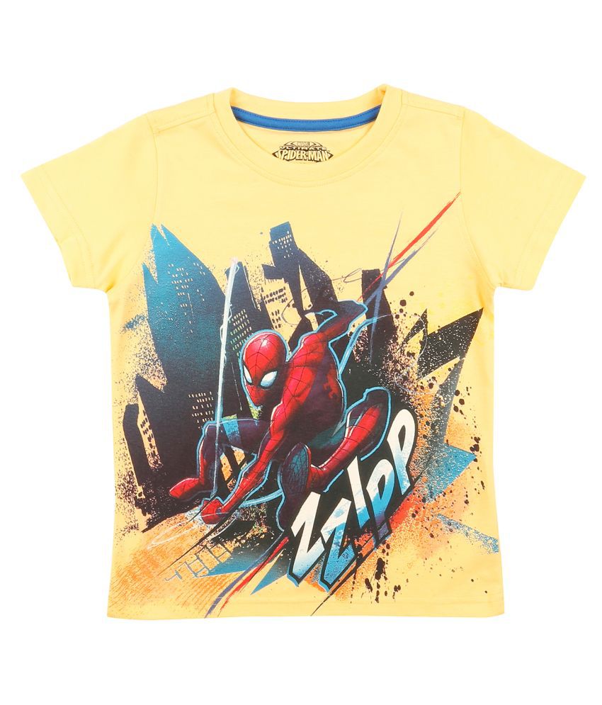 Boys Spiderman Print T-Shirt