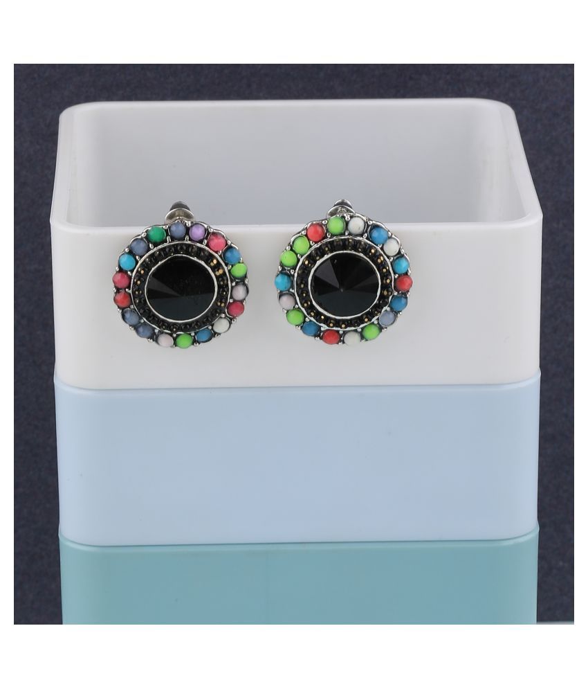     			SILVER SHINE Attractive Party Wear Multi Colour Stud Diamond Earring For Women Girl