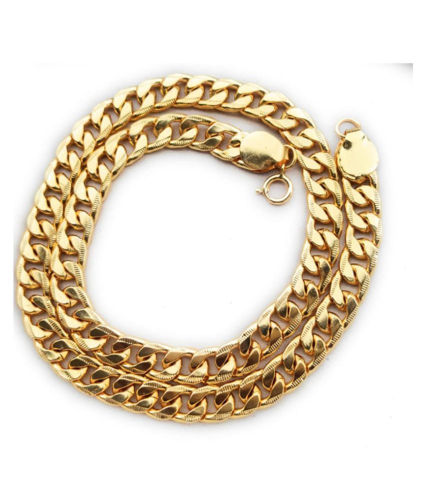     			Happy Stoning 20 inch 22carat Gold Plated 8mm thick Chain for men