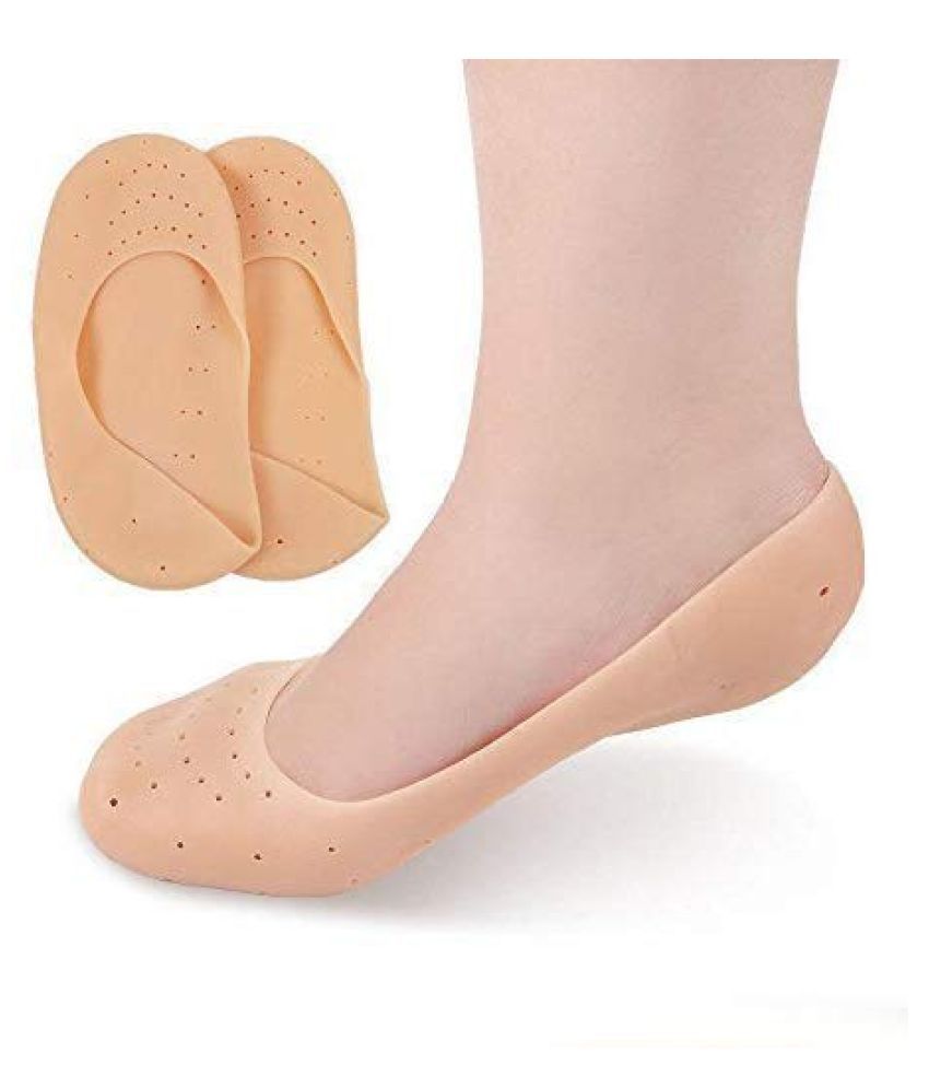     			Kushahu Trader Anti Crack Heel Socks Foot Protector Free Size