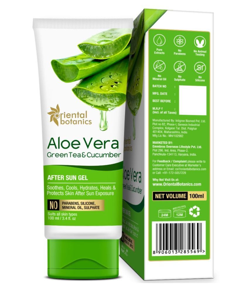 aloe vera after sun care