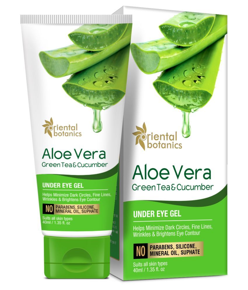 Oriental Botanics Aloe Vera, Green Tea Under Eye Gel Eye Mask 40 mL