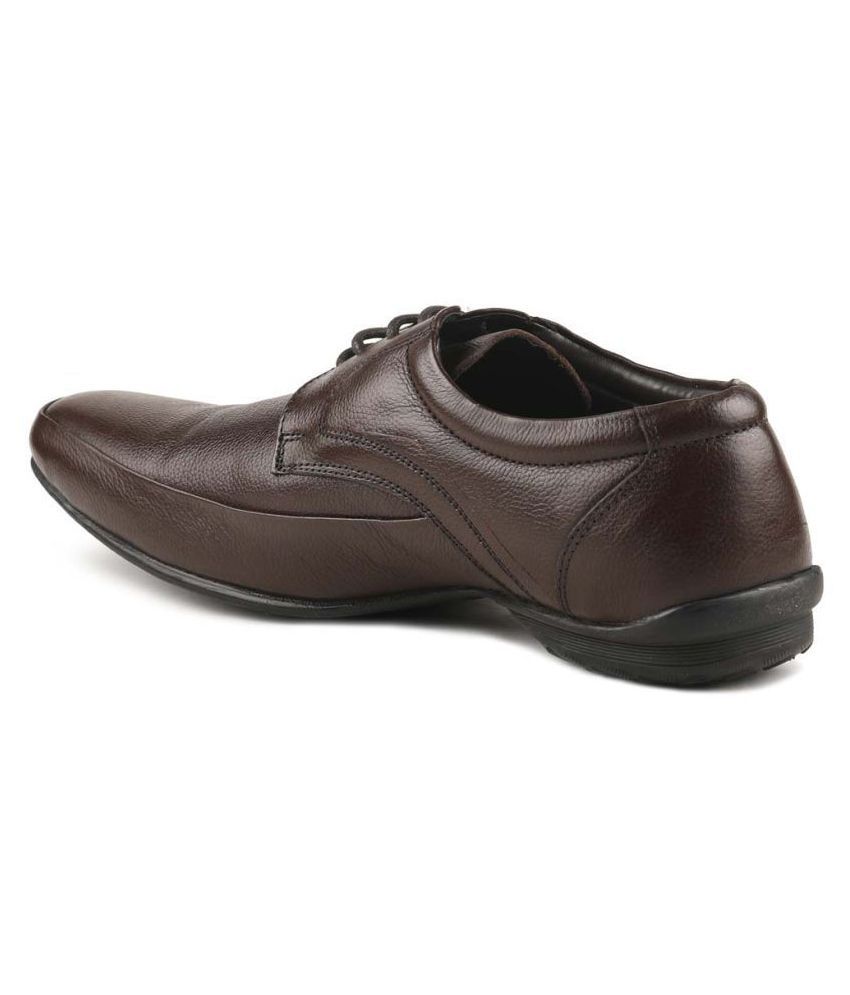 Paragon Brown Formal Shoes Price in 