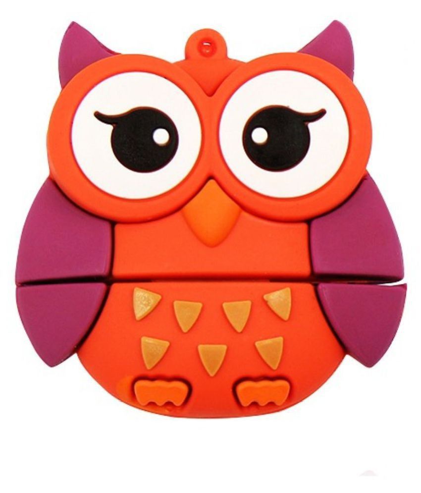     			Pankreeti PKT450 Cute Owl  128GB USB 2.0 Fancy Pendrive Pack of 1