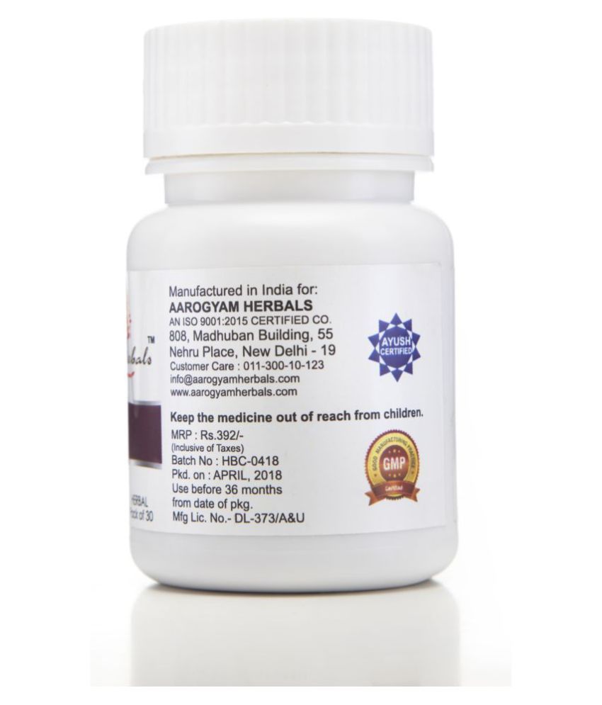 Aarogyam Herbals For Cholesterol Controls Capsule 500 mg Pack Of 1 Buy