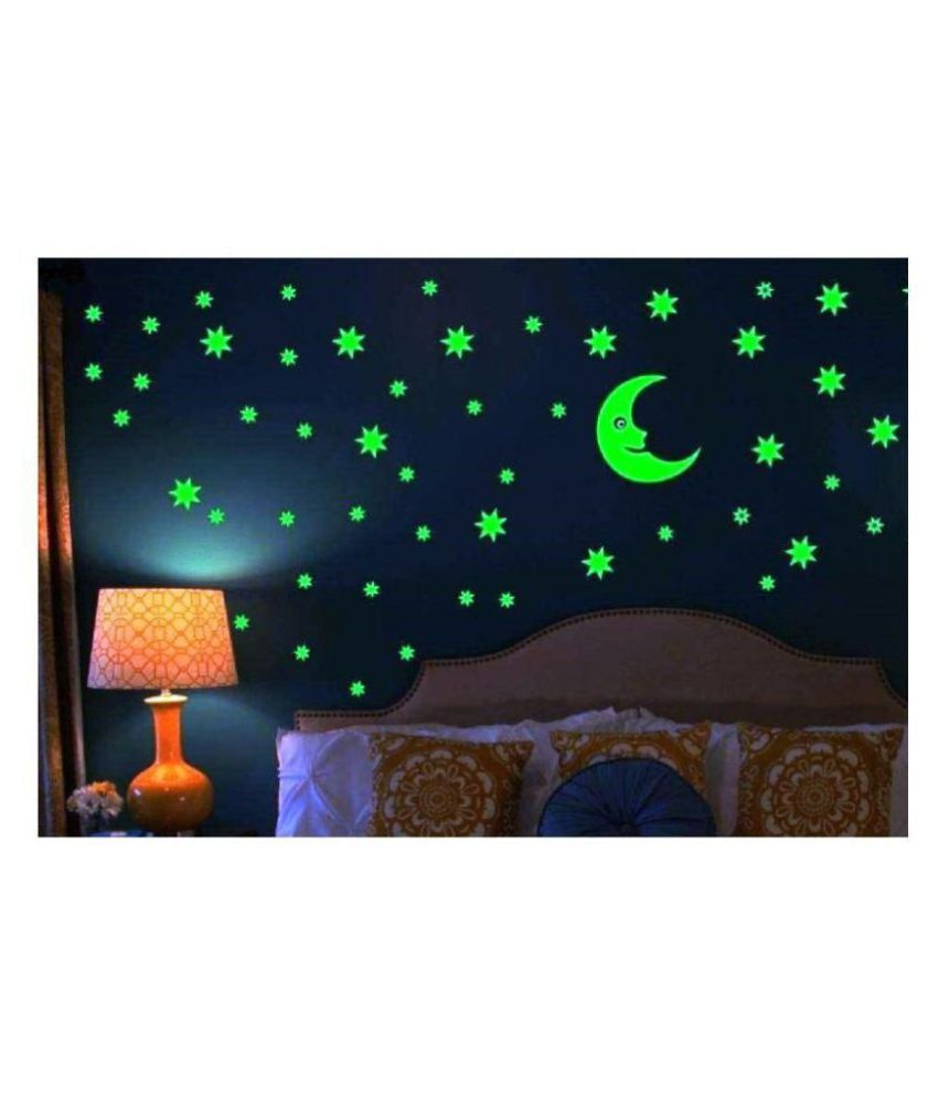 Chitraang Galaxy Radium Night Star Glow In The Dark Sticker 8 X 5 Cms