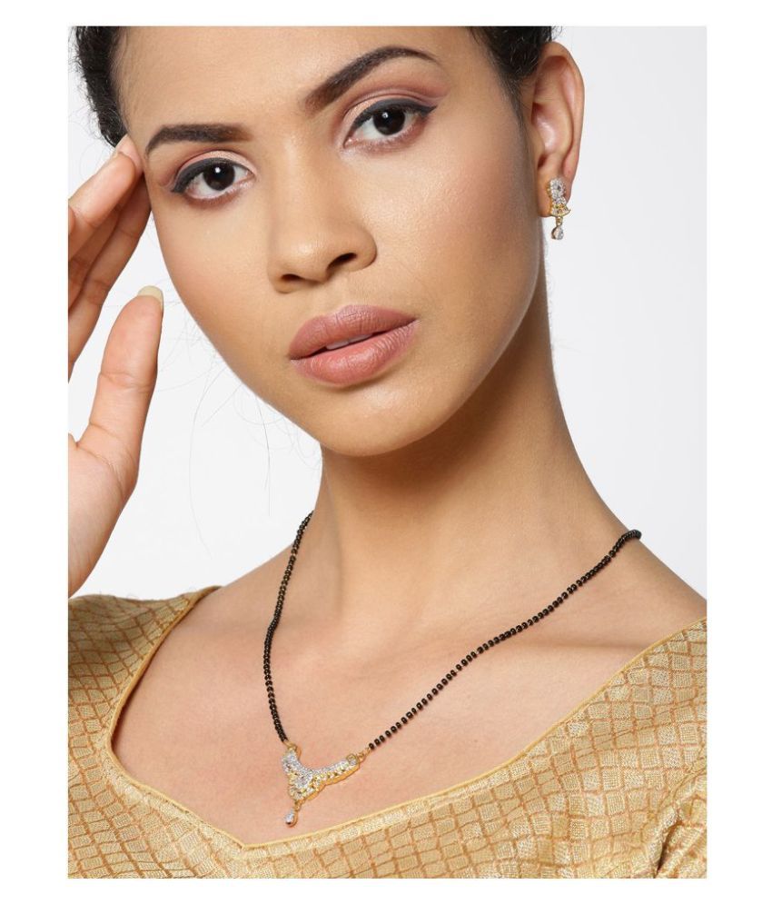 mangalsutra earring set