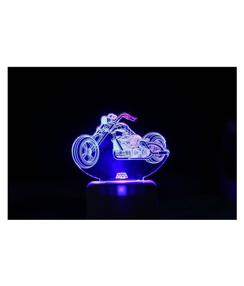     			SUPER AJANTA Racing Bike 2026 3D Night Lamp Multi - Pack of 1