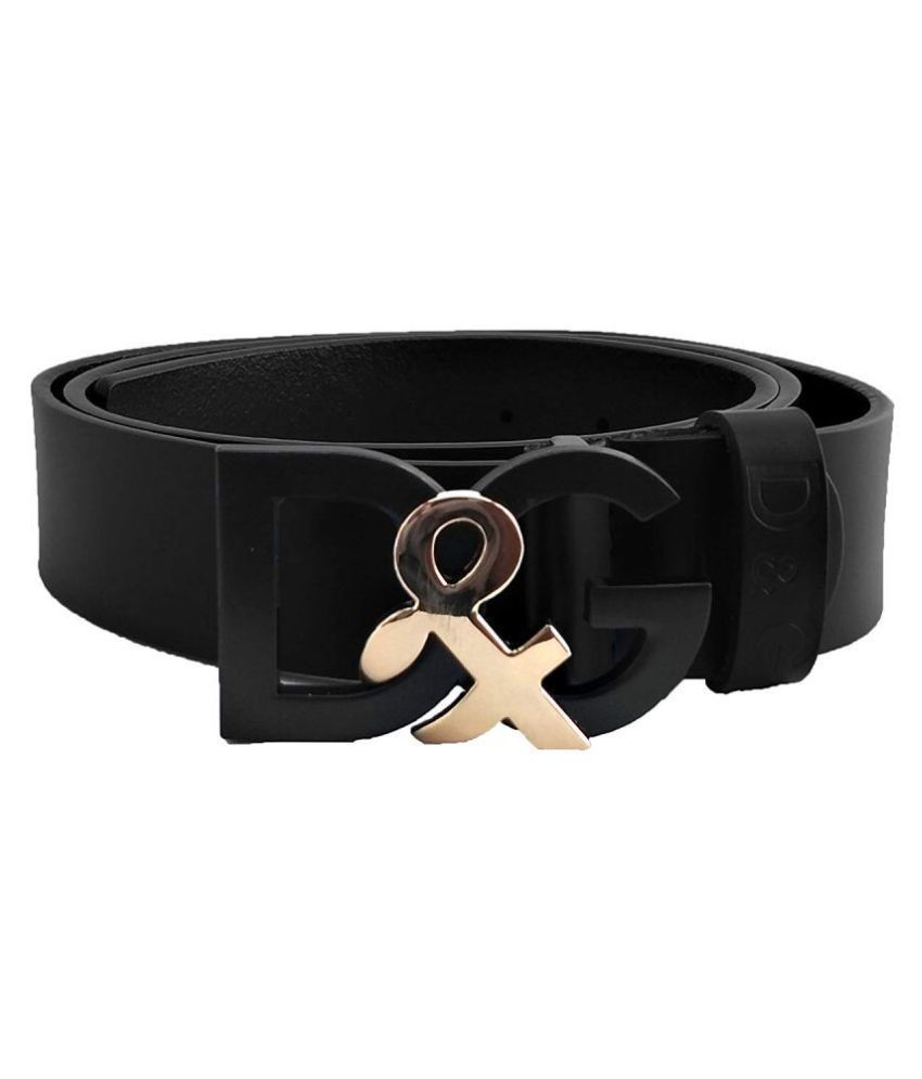 D\u0026G Black Leather Casual Belt: Buy 