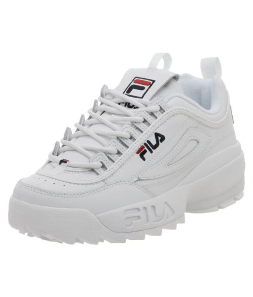 Fila DISRUPTOR LOW 2019 White Running Shoes - Buy Fila DISRUPTOR LOW ...