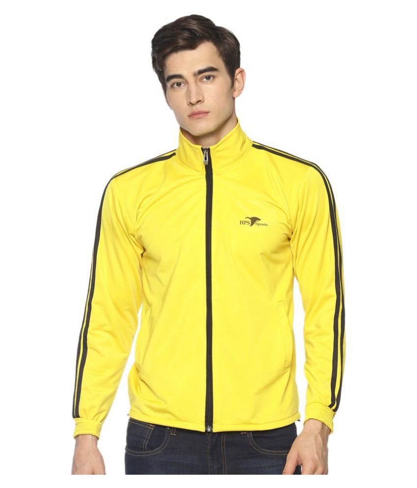Buy HPS Sports Yellow Polyester Fleece Jacket Online at Best Price in ...