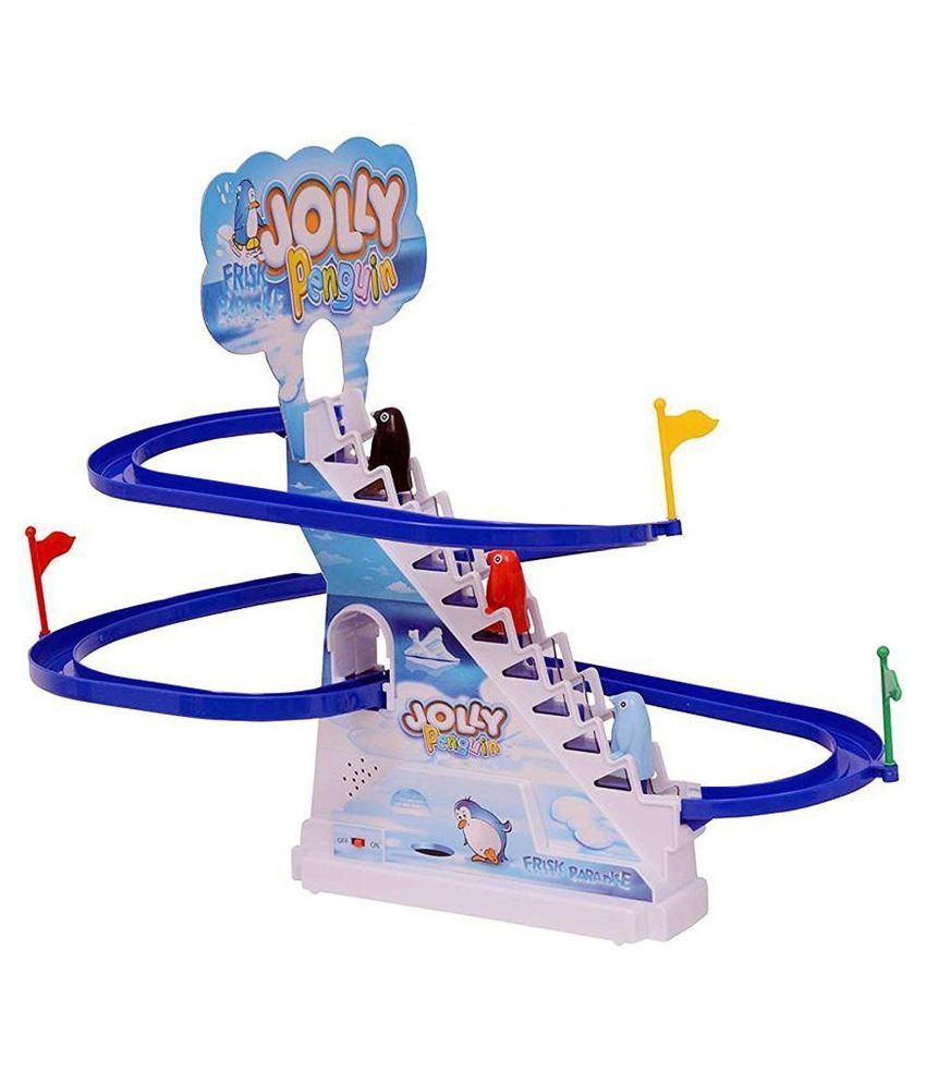 penguin race track set