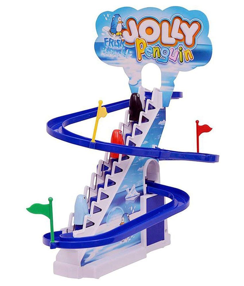 penguin race track set