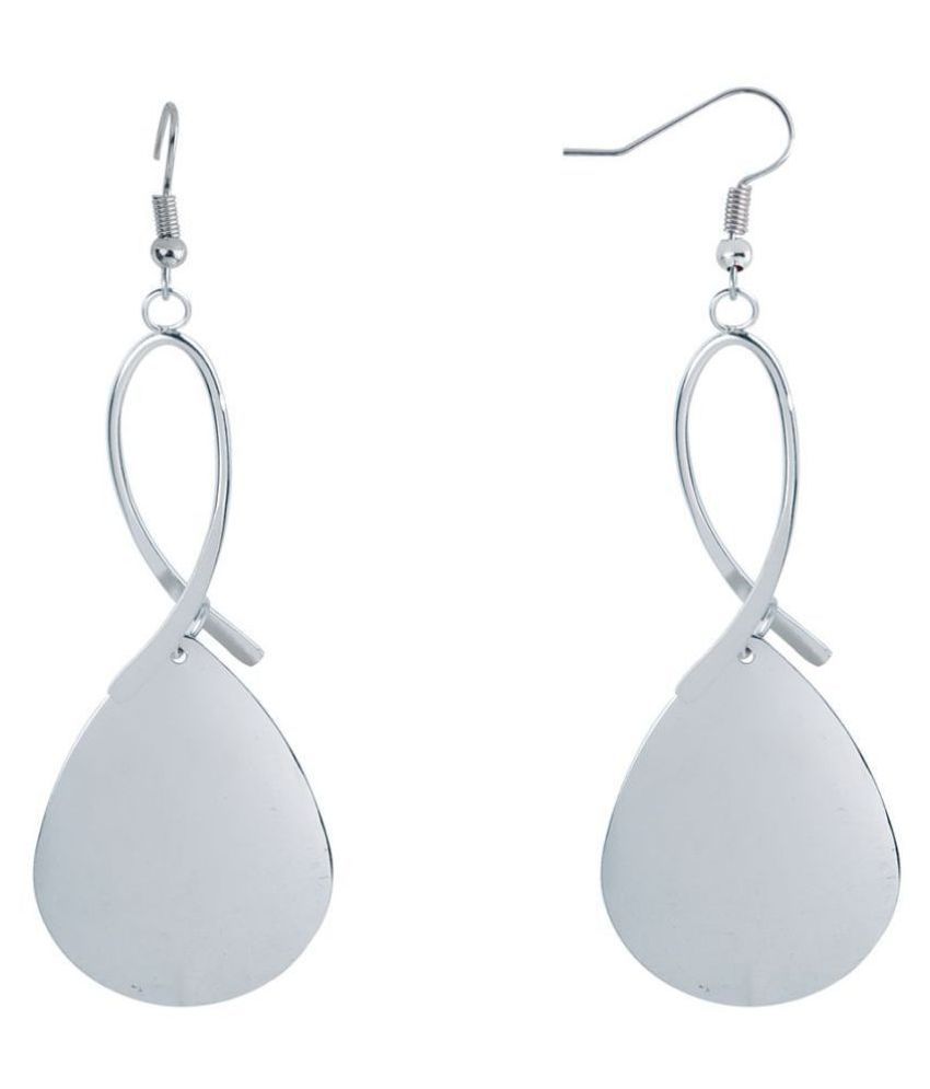     			Silver Shine Pretty Silver Modish Party Wear Drop Earring For Girls And Women