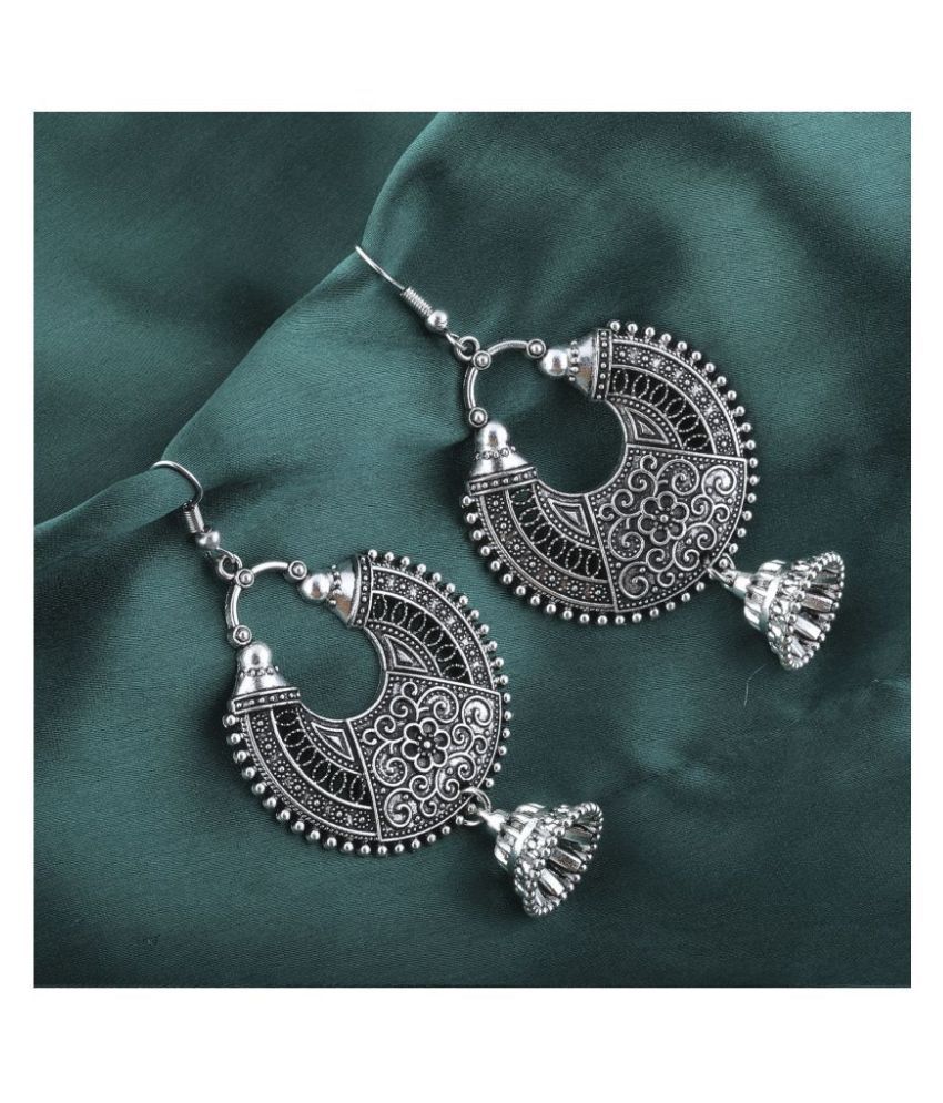     			Silver Shine Voguish Silver Fish Hook Earrings for Women