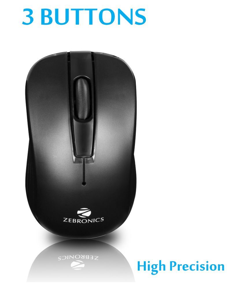 Zebronics Companion 102 Black Wireless Keyboard Mouse Combo Windows