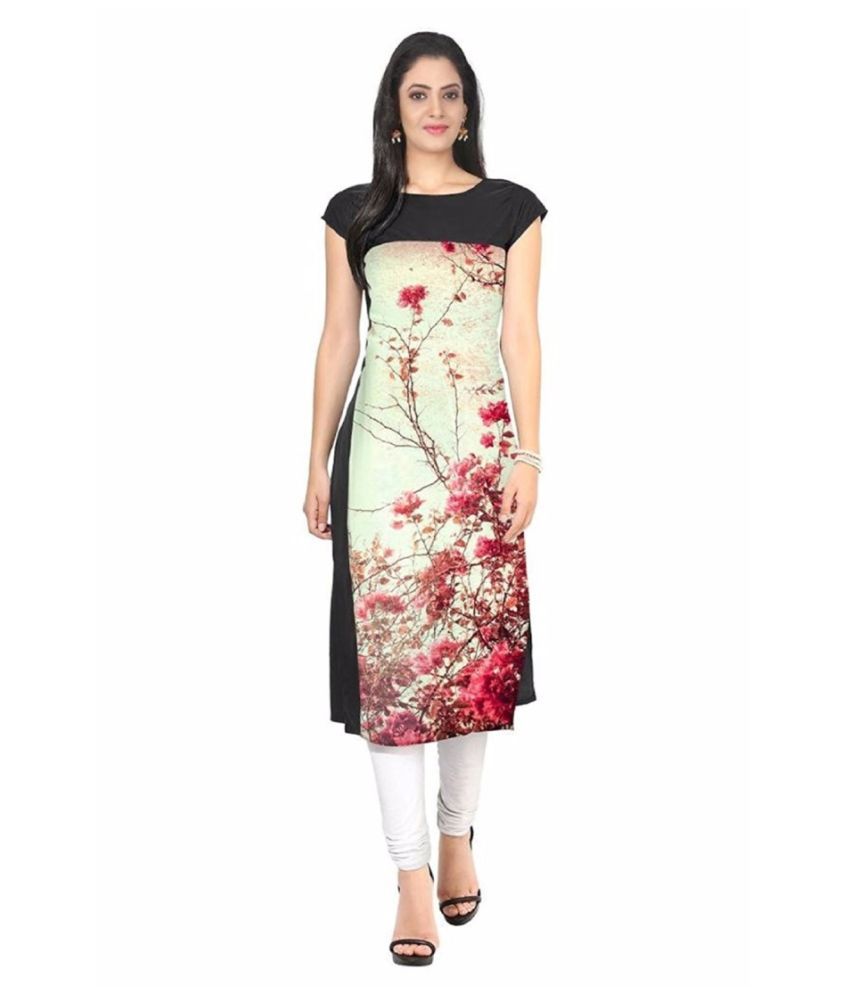     			DSK STUDIO Multicolor Crepe Straight Kurti