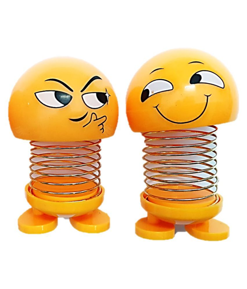 Spreading Smiles Yellow Plastic Bobble Heads Pack of 2 Buy Spreading