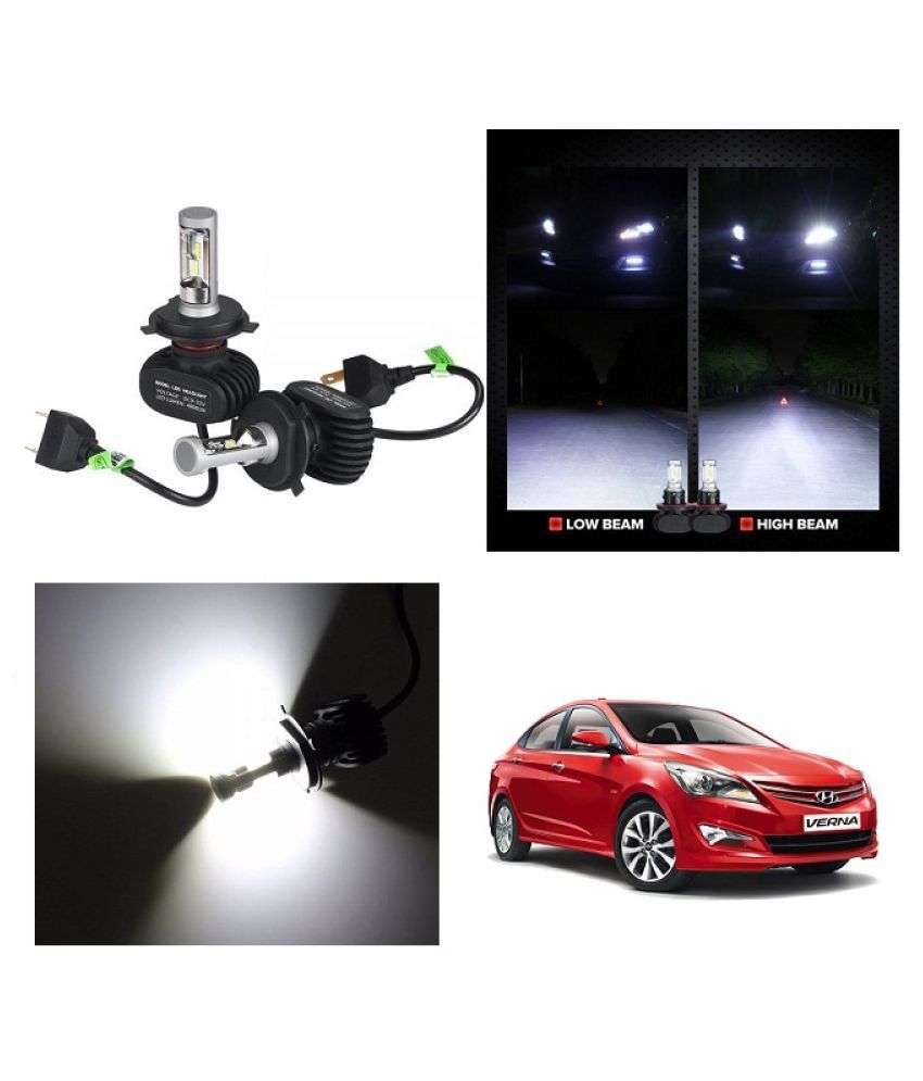 Trigcars Car Hyundai Verna LED Hid H4 CarStyling Lights Automotive