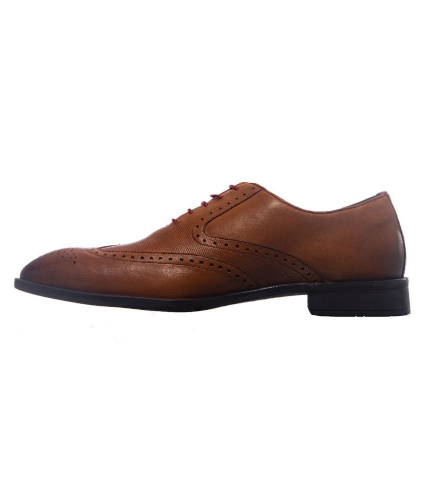 khadim brown formal shoes