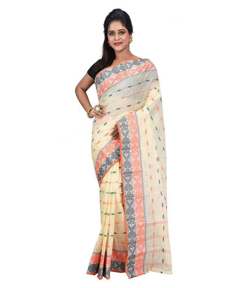     			Desh Bidesh - Multicolor Cotton Saree Without Blouse Piece (Pack of 1)