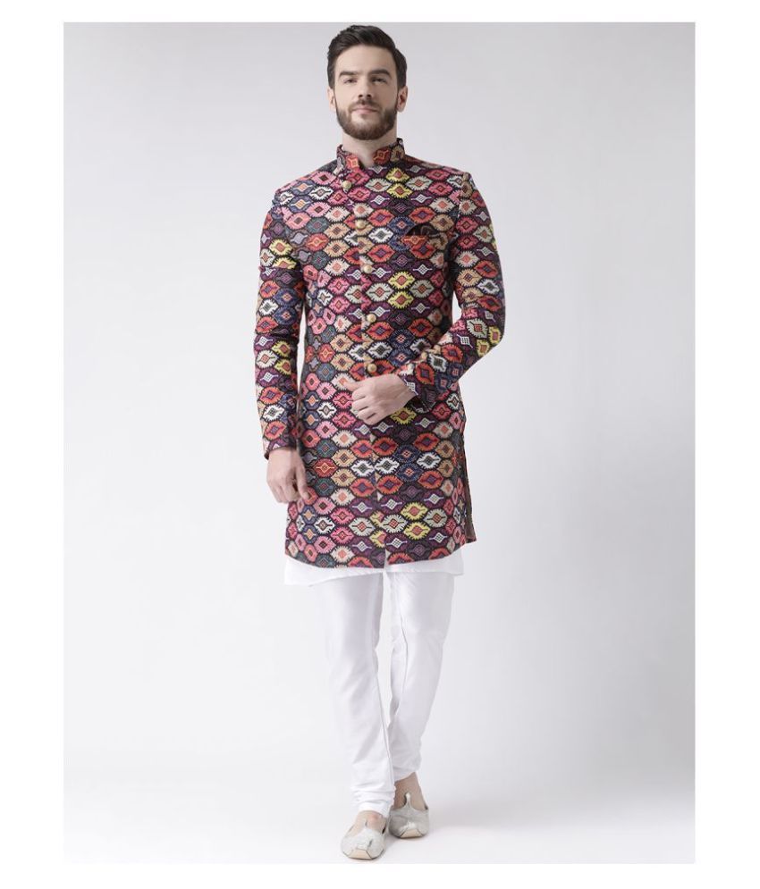     			Hangup Multi Polyester Kurta Pyjama Set Pack of 3