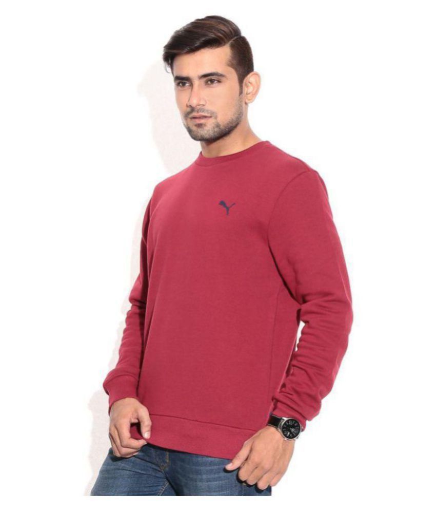 Puma Red Sweatshirt - Buy Puma Red Sweatshirt Online at Low Price in ...