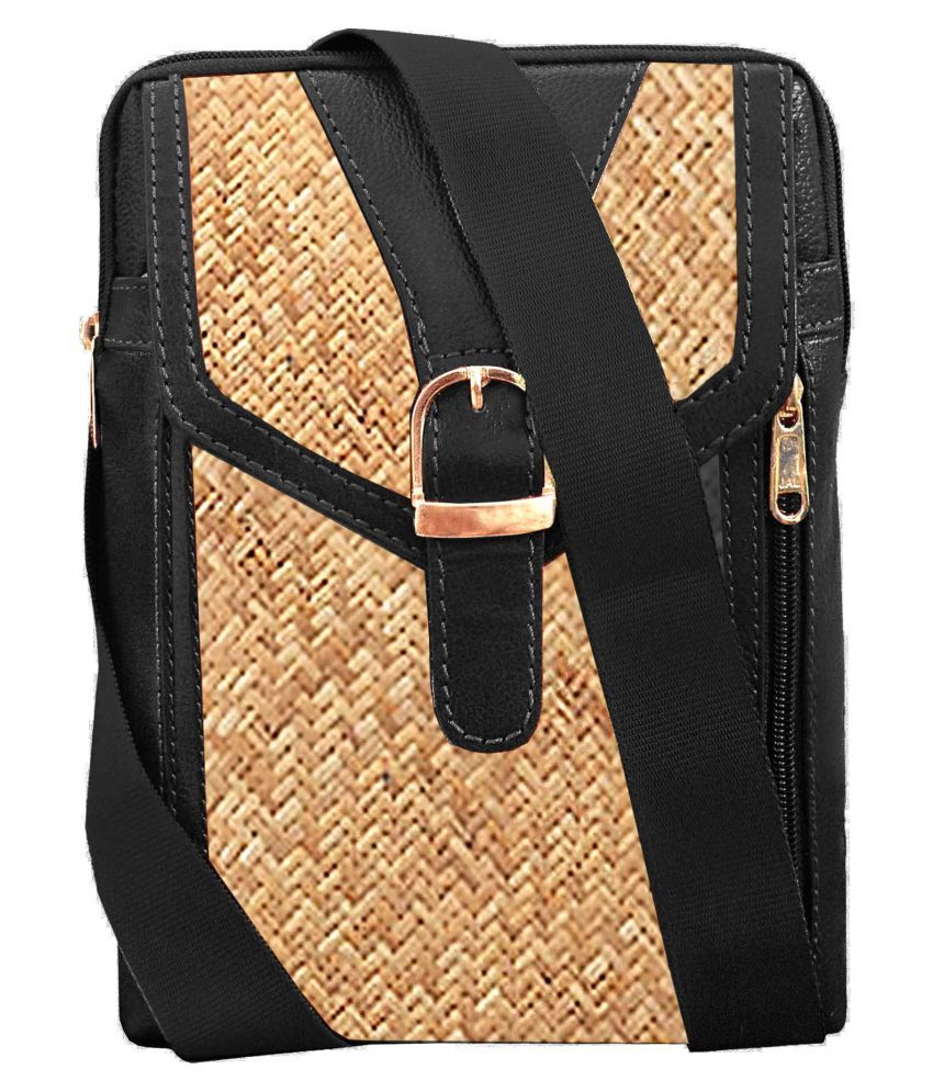 Vegan Black Leather Office Messenger Bag Buy Vegan Black Leather