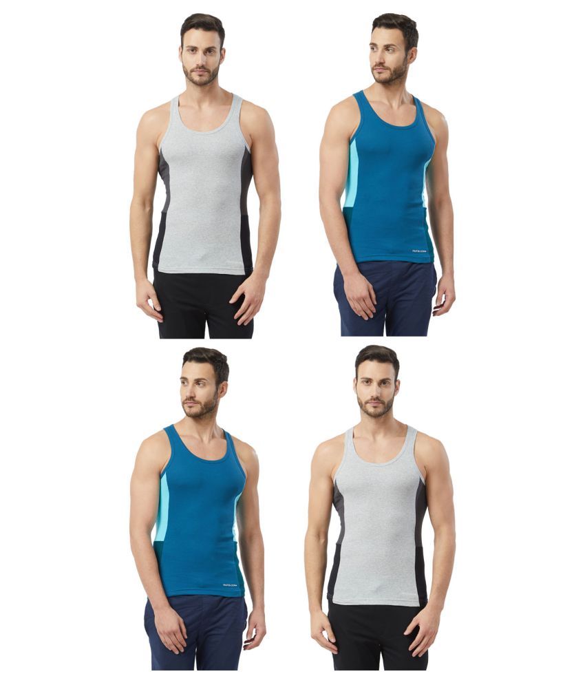     			Fruit Of The Loom Multi Sleeveless Vests Pack of 4