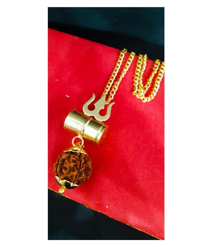 shiv shakti kawach pendant with rudraksha