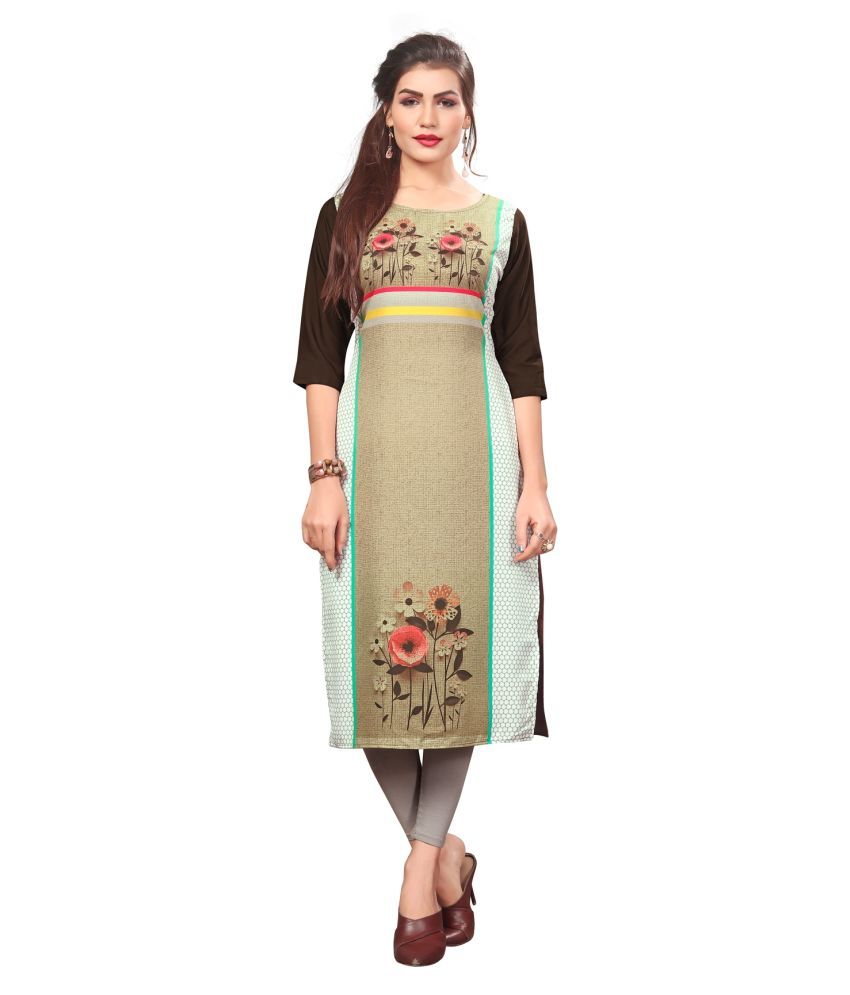     			DSK STUDIO Multicolor Crepe Straight Kurti