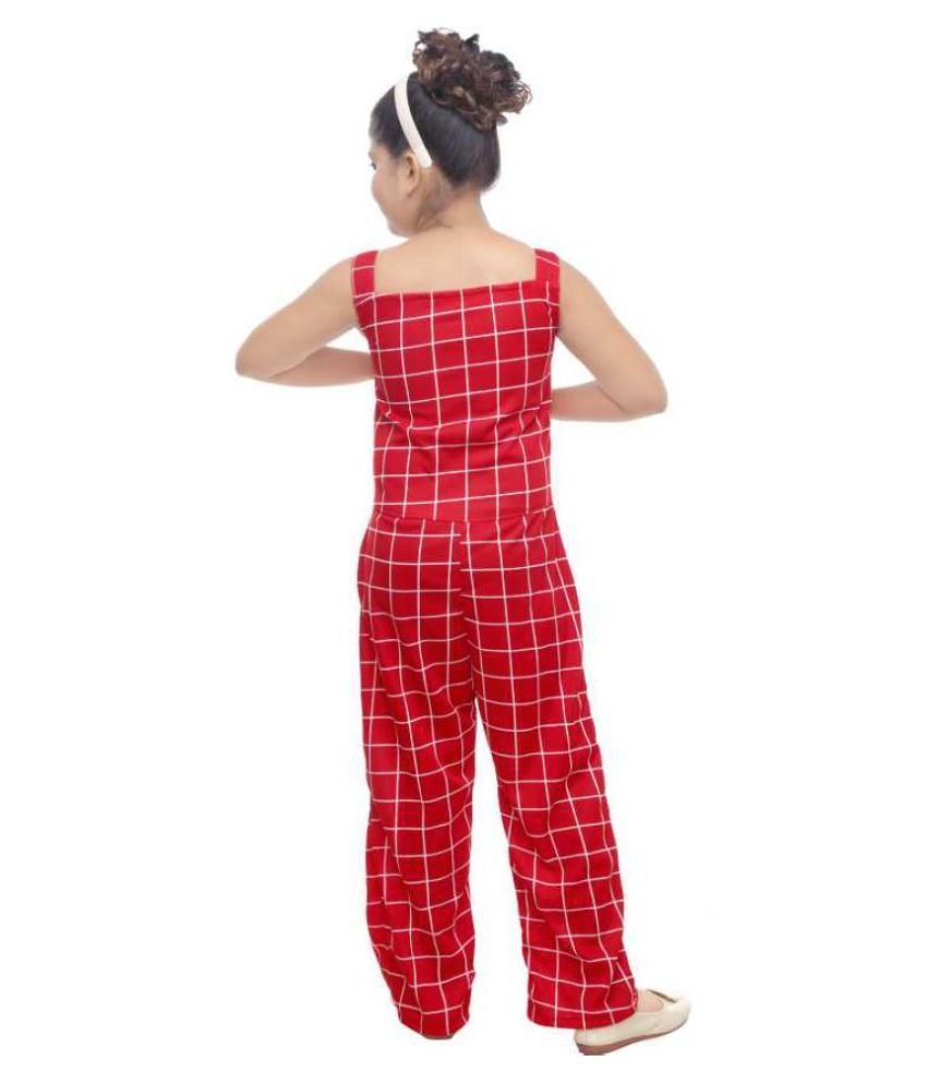 checkered jumpsuit