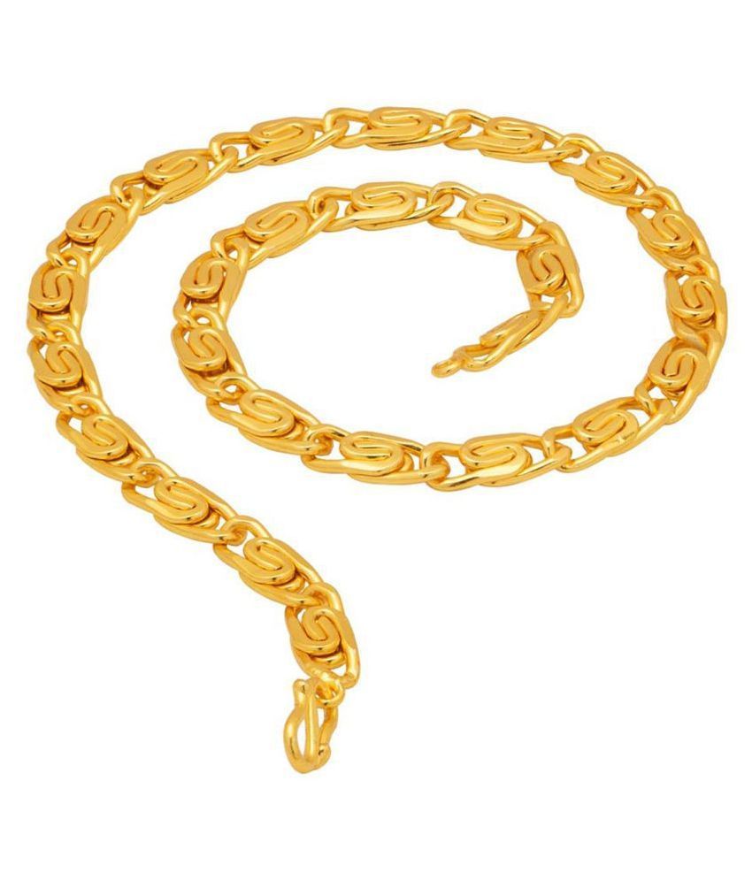     			Shine Art Gold Plated Chain ( Set of 1 )