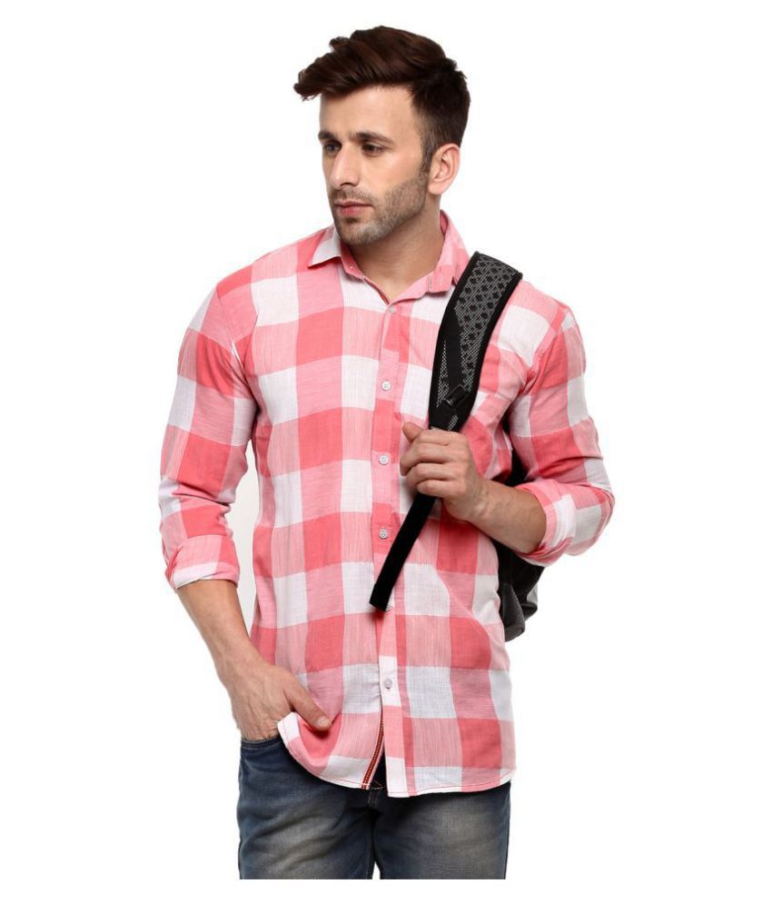     			Hangup 100 Percent Cotton Pink Shirt