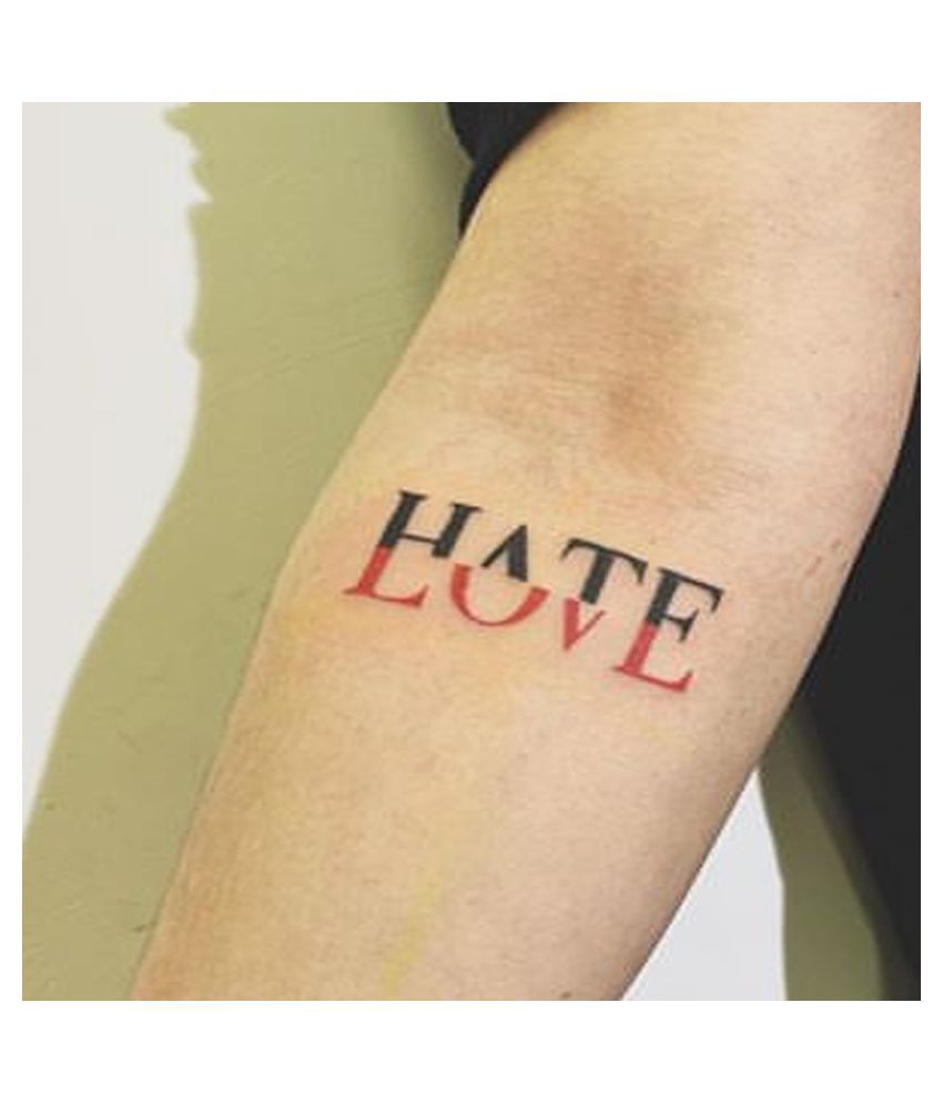 Ordershock Hate Love If Not Now Then When Trust No One Temporary Body Tattoo Buy Ordershock Hate Love If Not Now Then When Trust No One Temporary Body Tattoo At Best Prices