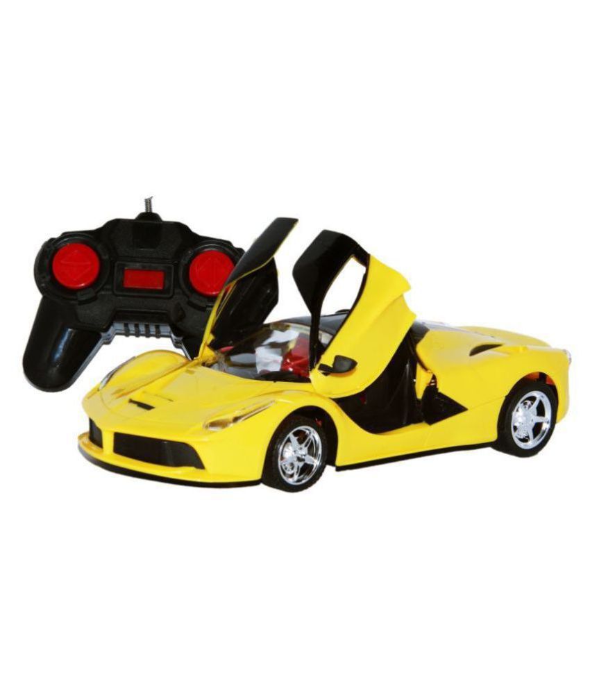 yellow remote car
